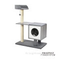 Multifunctional Kitty Scratcher สนามเด็กเล่น Perch Entertainment Cat Tree Tree